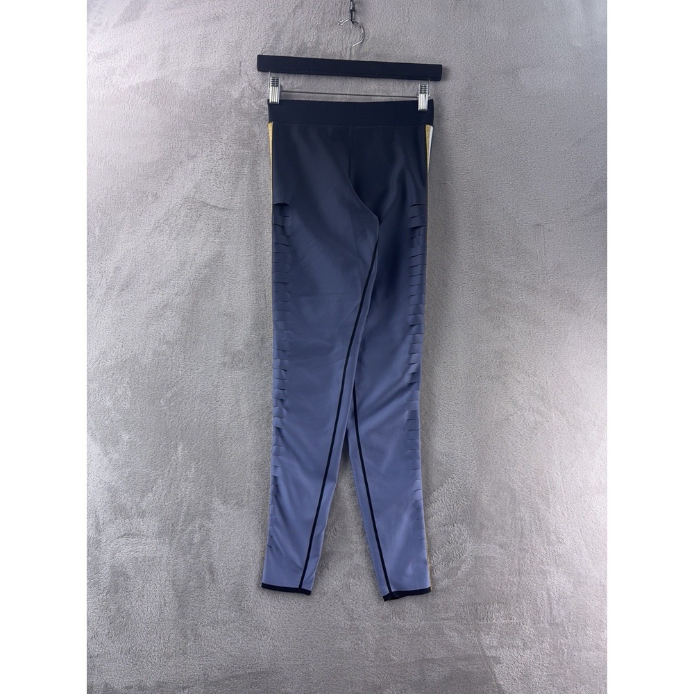 ULTRACOR Leggings Womens Size Large Blue Ombre Athletic Cutout Compression